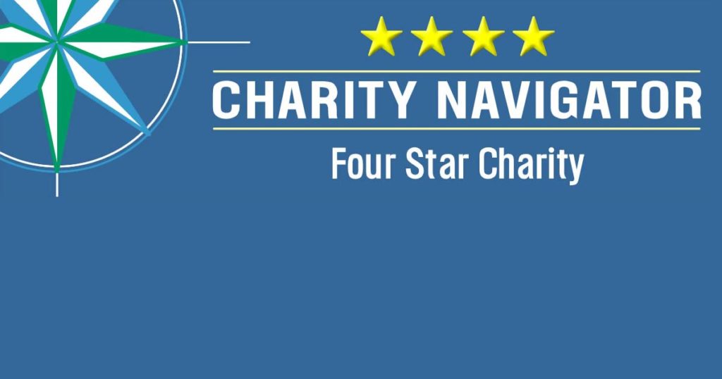 4-Star Rating from Charity Navigator