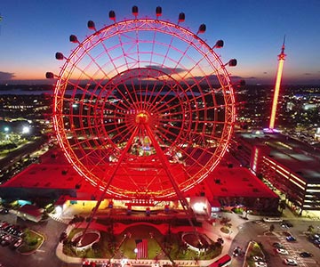 Landmarks Lit for Firefighters