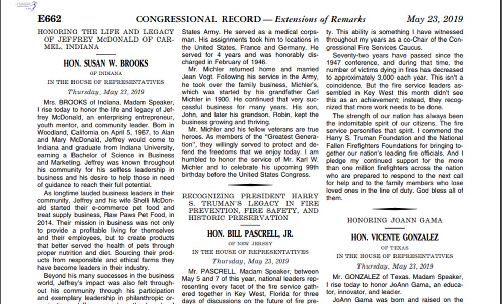 Congressional Record - May 23, 2019