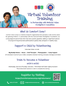 2022 CZC Virtual Volunteer Training Flyer