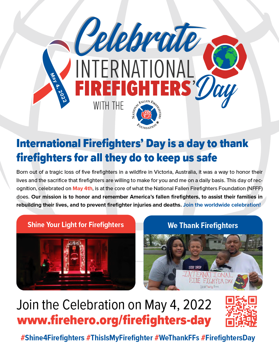 International Firefighters' Day 2022 Flyer for the Community