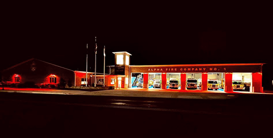 Fire Departments Lit for Firefighters