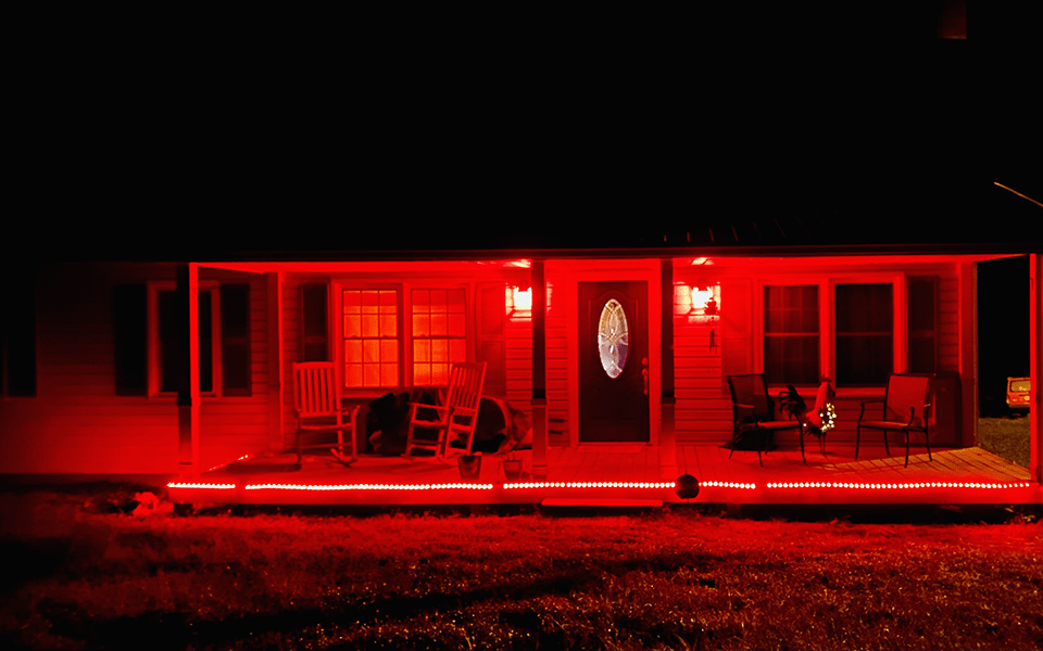 Homes Lit for Firefighters