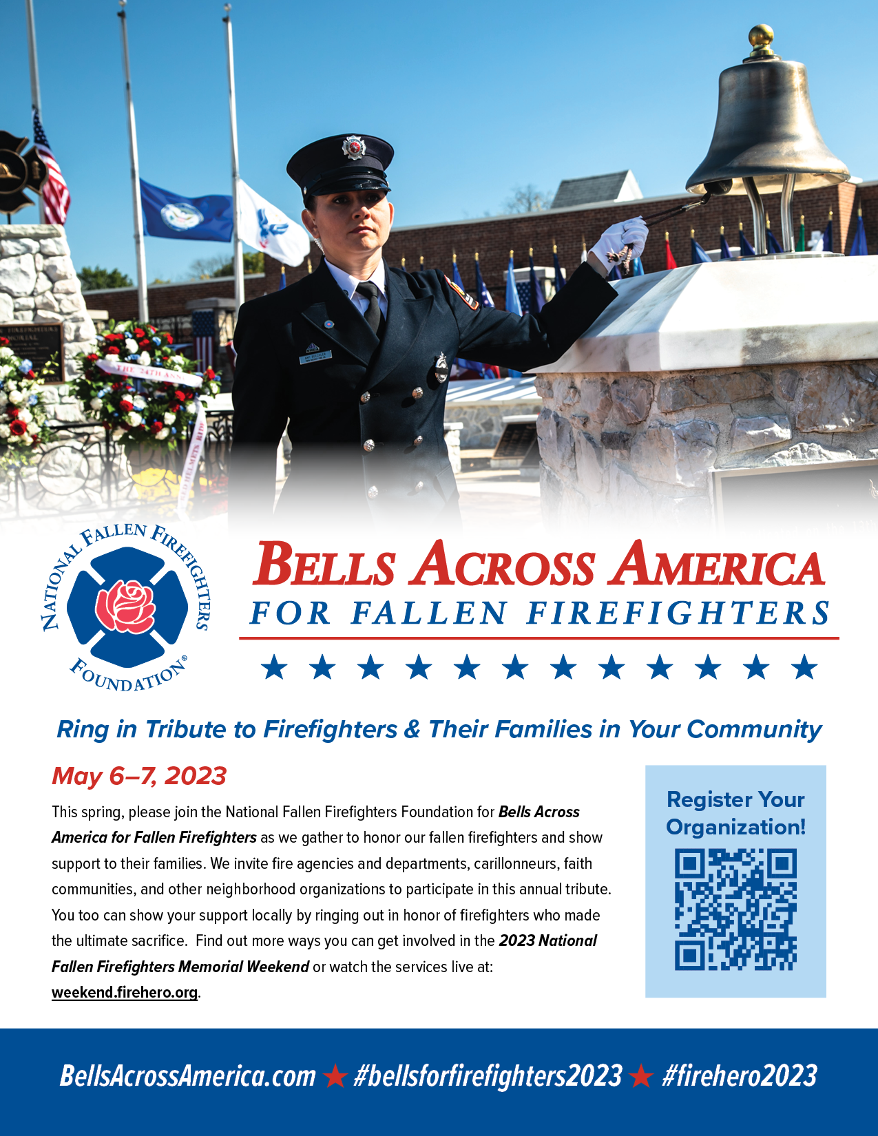 Bells Across America for Fallen Firefighters Flyer