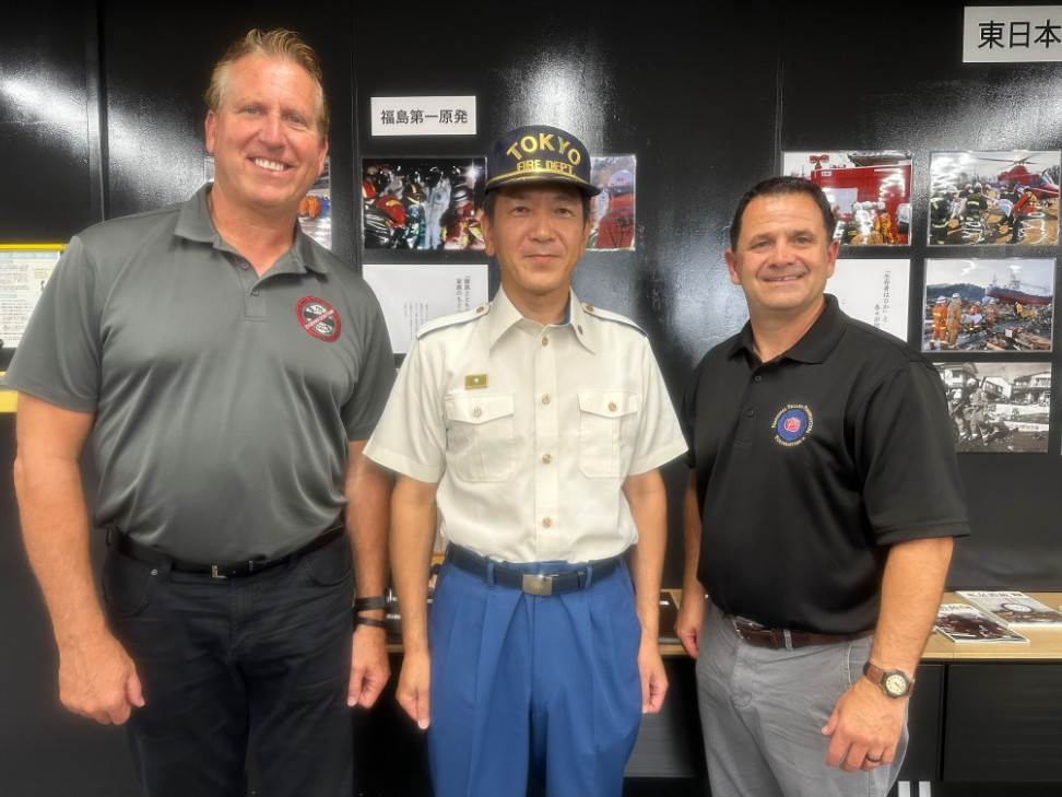 Local firefighter visits Japan for training