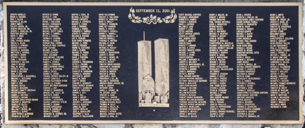 9/11 Plaque - National Fallen Firefighters Foundation