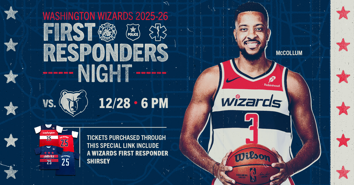Washington Wizards 2025-26 First Responders Night