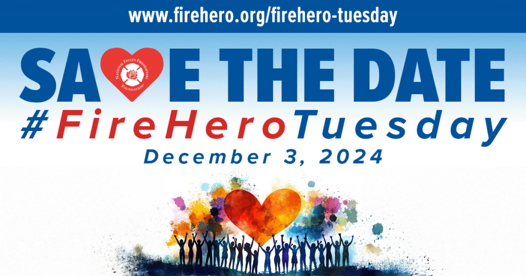 #FireHeroTuesday 2024 Facebook Graphic - Save the Date