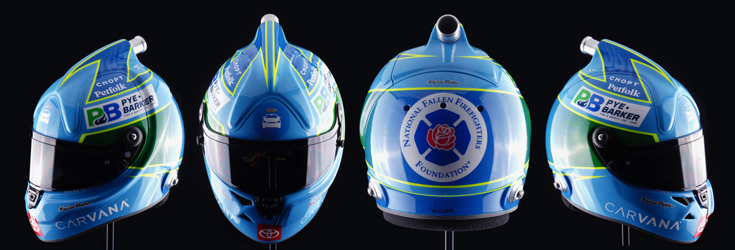 Jimmie Johnson Unveils “Helmet of Heroes” Tribute