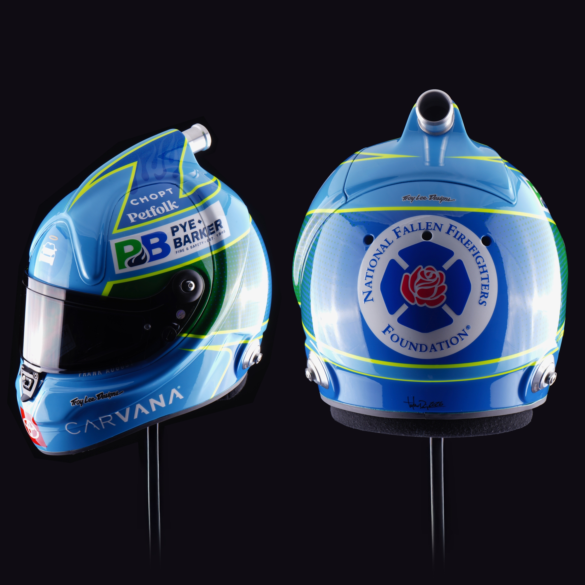 Jimmie Johnson Unveils “Helmet of Heroes” Tribute