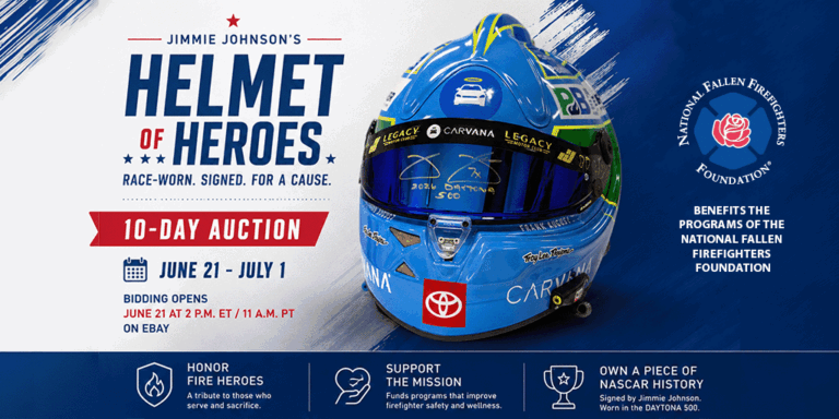 Jimmy Johnson Helmet for Heroes