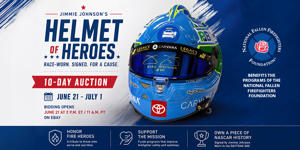 Jimmy Johnson Helmet for Heroes