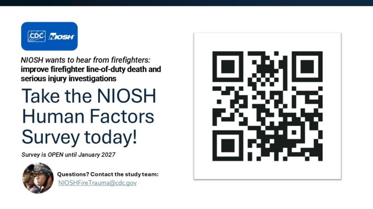 Take the NIOSH Survey